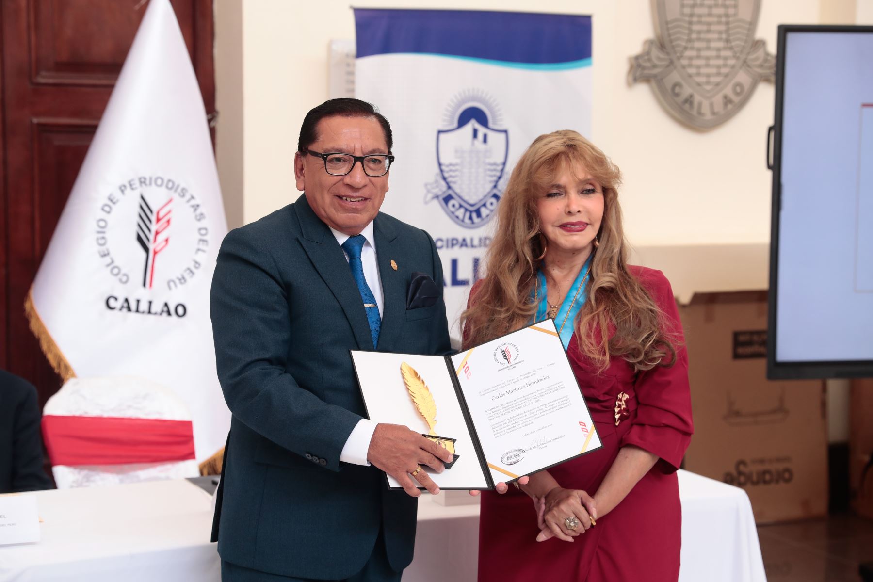 El sábado 26 de setiembre de 2026 se realizó una ceremonia conmemorativa por el Día del Periodista en el Museo de Historia y Arte del Callao, organizada por el Colegio de Periodistas del Perú - Consejo Departamental del Callao. El evento reunió a periodistas, autoridades y representantes de diversas instituciones del Callao. Foto: ANDINA/Daniel Bracamonte