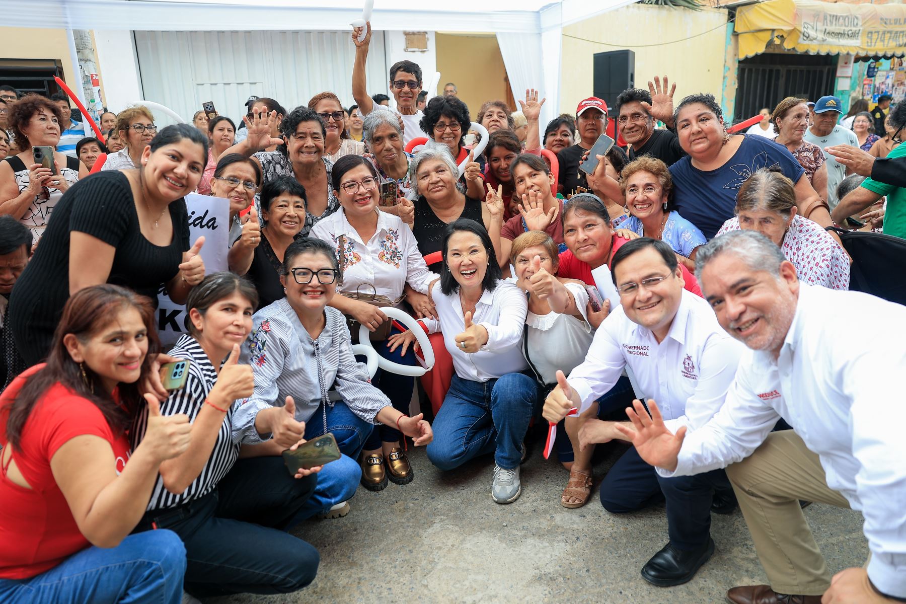 La presidenta Keiko Fujimori inaugura el moderno Mercado de Abastos de Reque para mejorar servicios y dinamizar la economía local. Foto: ANDINA/Prensa Presidencia