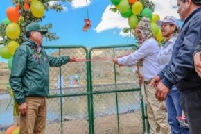 Estas intervenciones demandaron una inversión de S/ 2 223 128 y la finalidad es mejorar la capacidad de almacenamiento y retención del agua de lluvia, así como contribuir a enfrentar el déficit hídrico.. Foto: Midagri