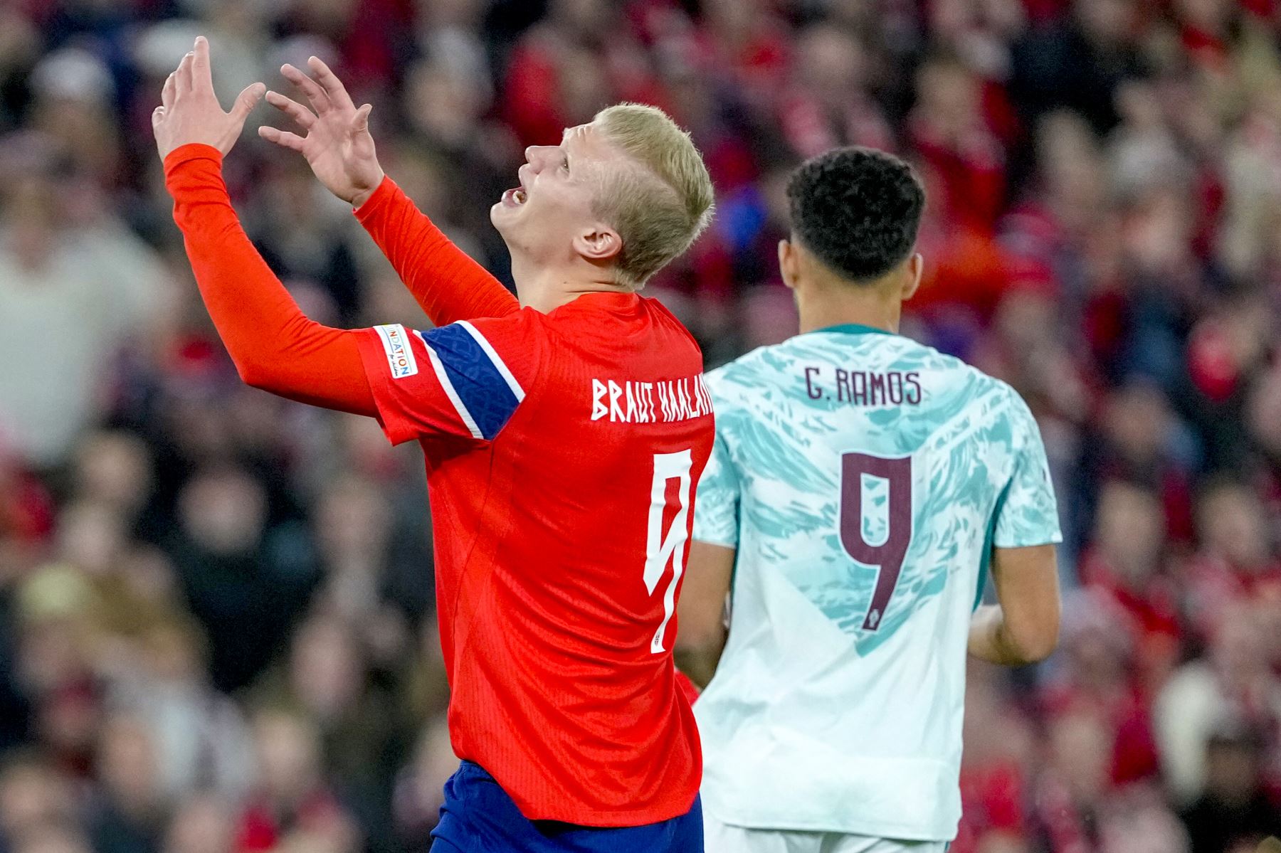 Portugal, con Cristiano Ronaldo en el banquillo, venció 2-1 a Noruega de Haaland