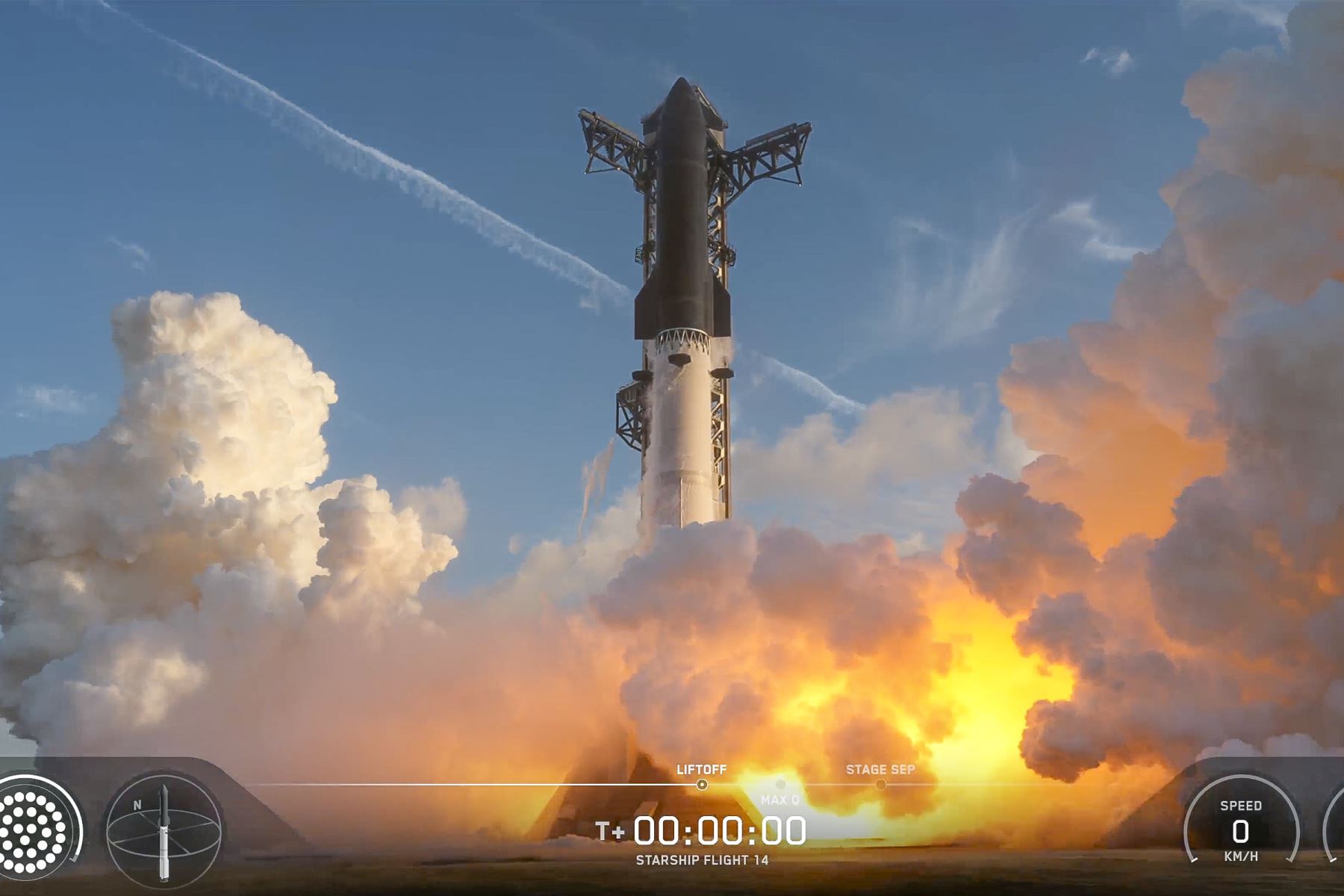 Megacohete Starship alcanza por primera vez la órbita terrestre y se confirma amerizaje