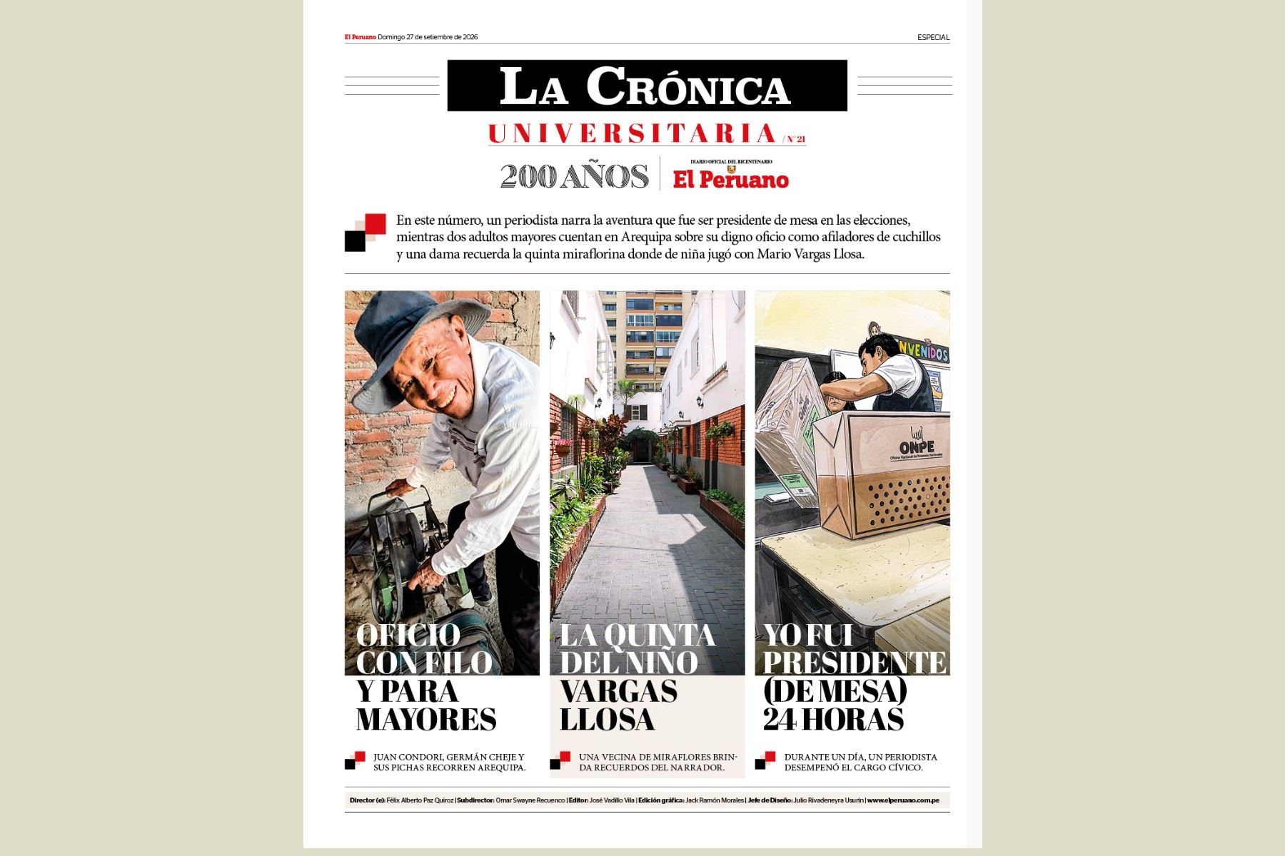 Historias: la vecina del niño Vargas Llosa y los afiladores de cuchillo de Arequipa