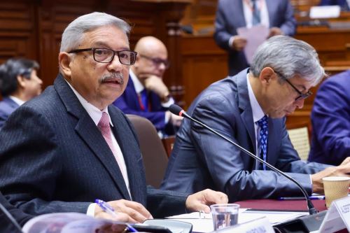 El ministro Beingolea sustentó ante la Comisión Bicameral de Presupuesto el presupuesto de su sector para 2027. Foto: Mincul/Difusión