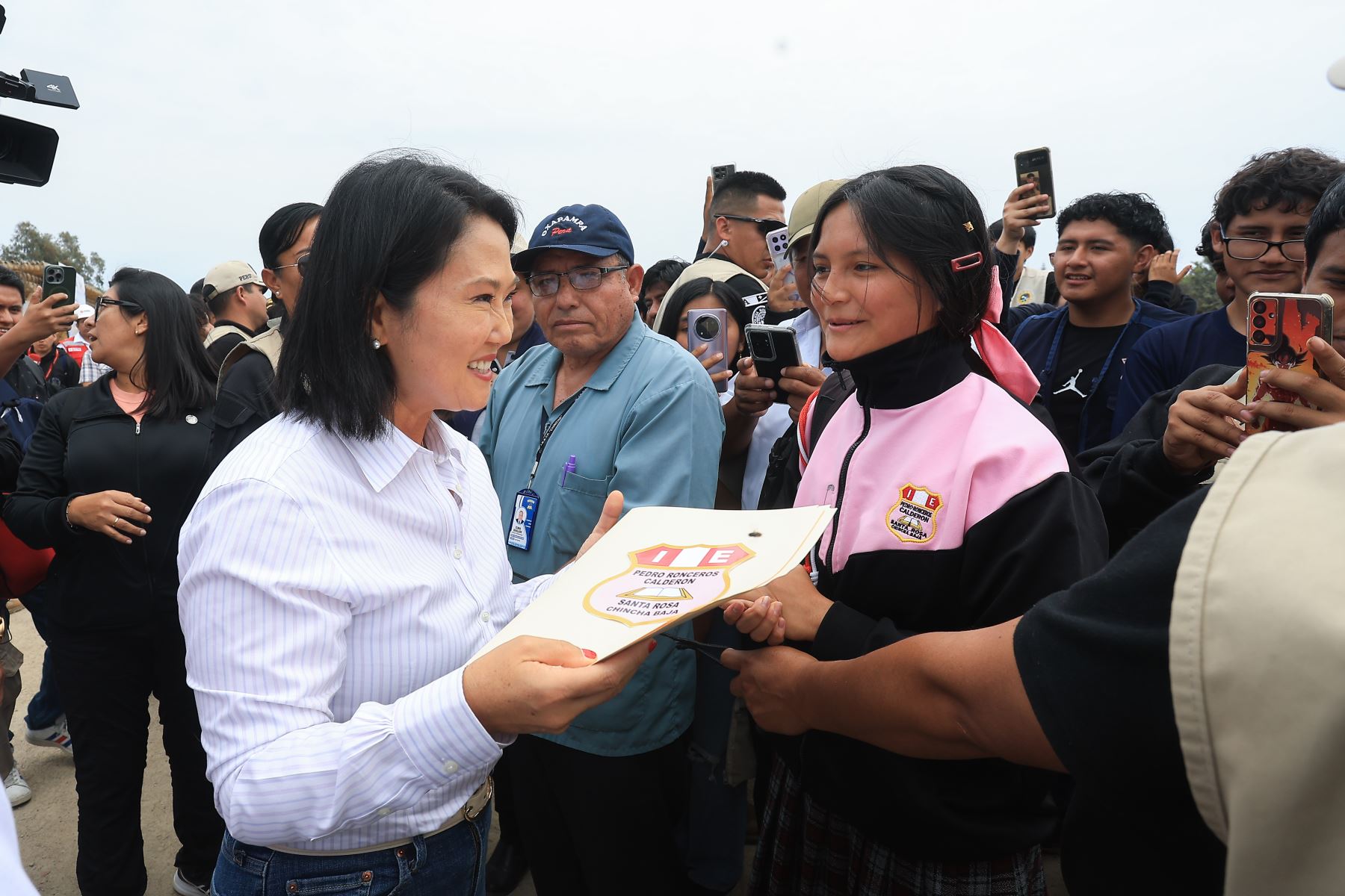Presidenta Keiko Fujimori inaugura sistema de defensas ribereñas de los ríos Chico y Matagente, en la provincia de Chincha, región Ica Foto: ANDINA/Prensa Presidencia