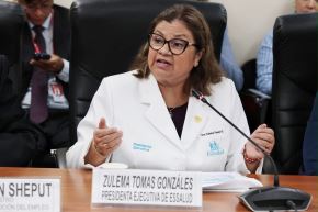 Doctora Zulema Tomas, presidenta ejecutiva del Seguro Social de Salud (EsSalud). Foto: EsSalud/Difusión