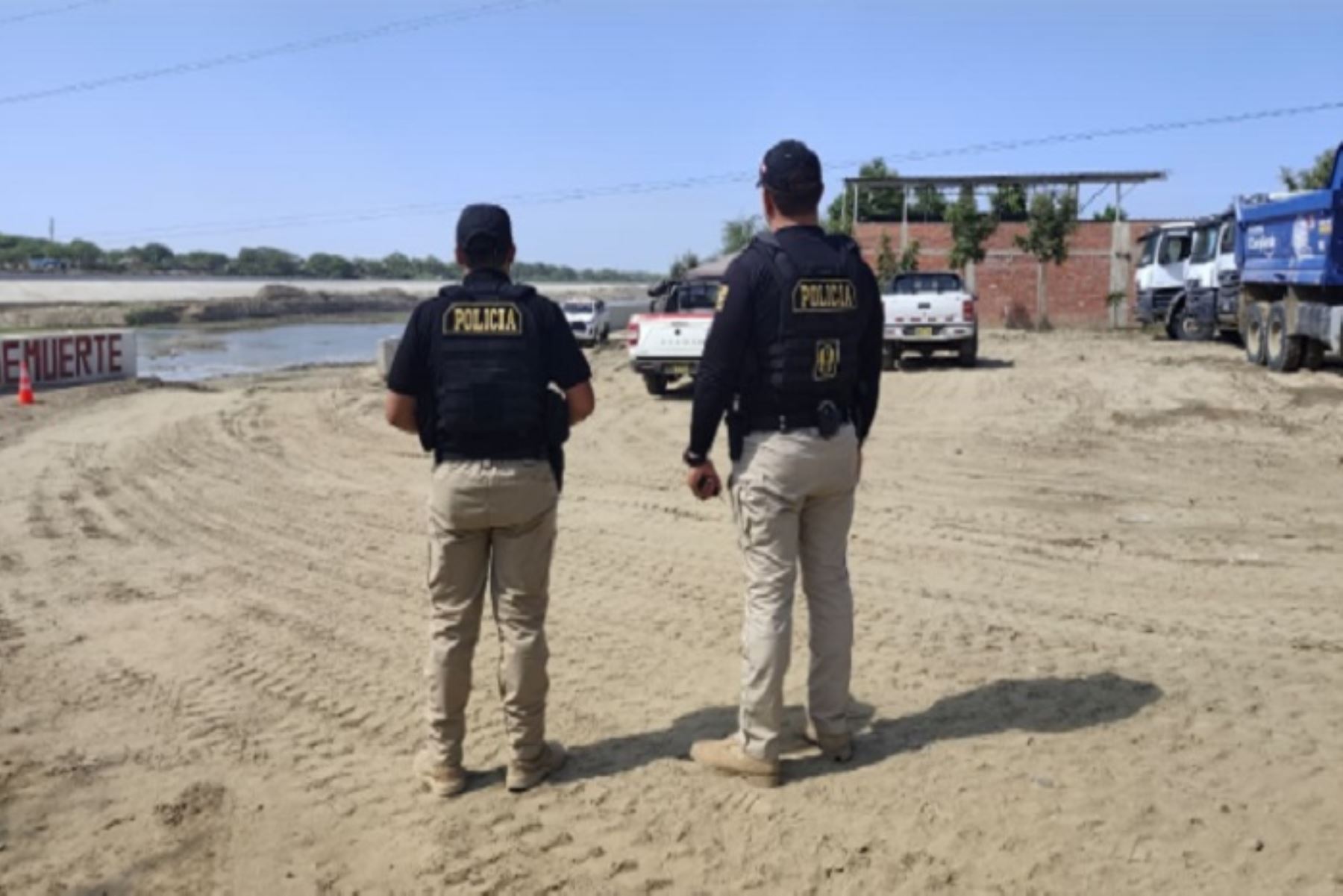 PNP intensifica seguridad para garantizar obra de descolmatación del río Piura