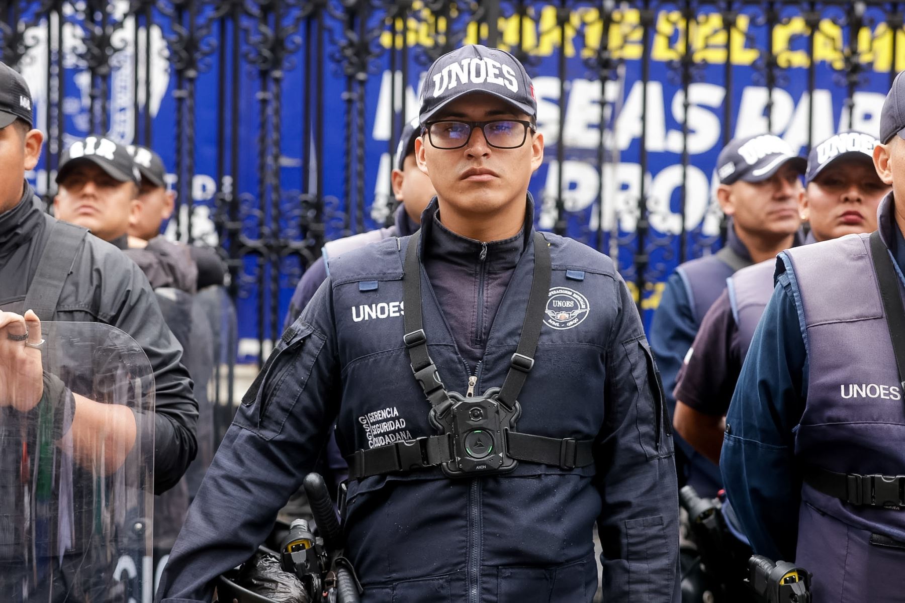 Serenazgo de Lima formó parte del despliegue destinado a reforzar la vigilancia y la seguridad en los principales puntos de concentración. Foto: ANDINA/Luis Iparraguirre.