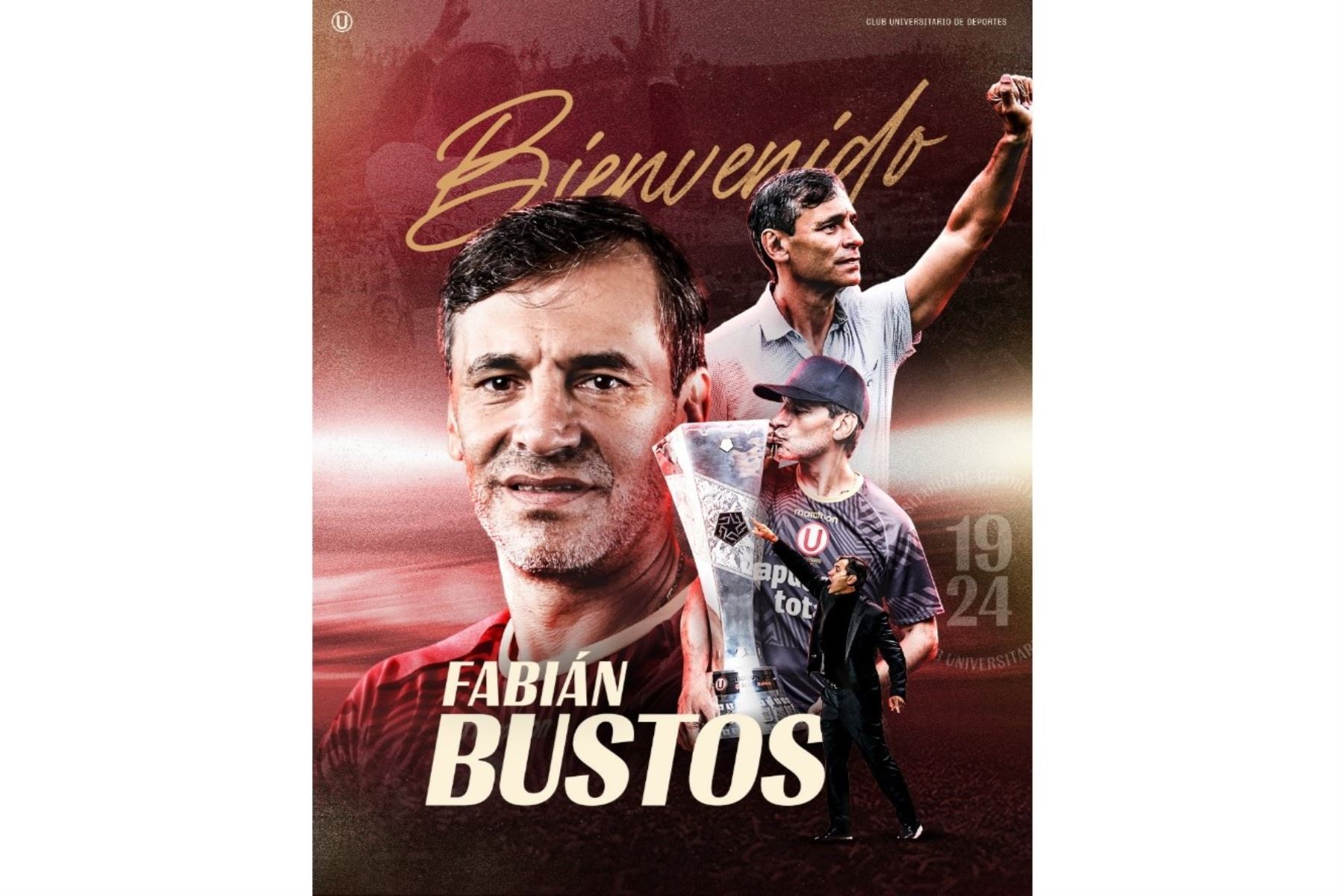 ¡A seguir escribiendo la historia, profe! La “U” da la bienvenida al DT Fabián Bustos
