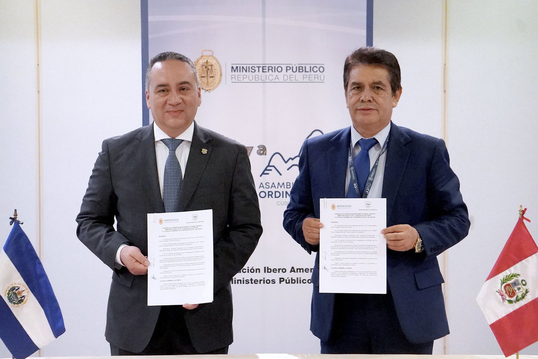 Ministerios Públicos de Perú y El Salvador acuerdan luchar contra el crimen organizado