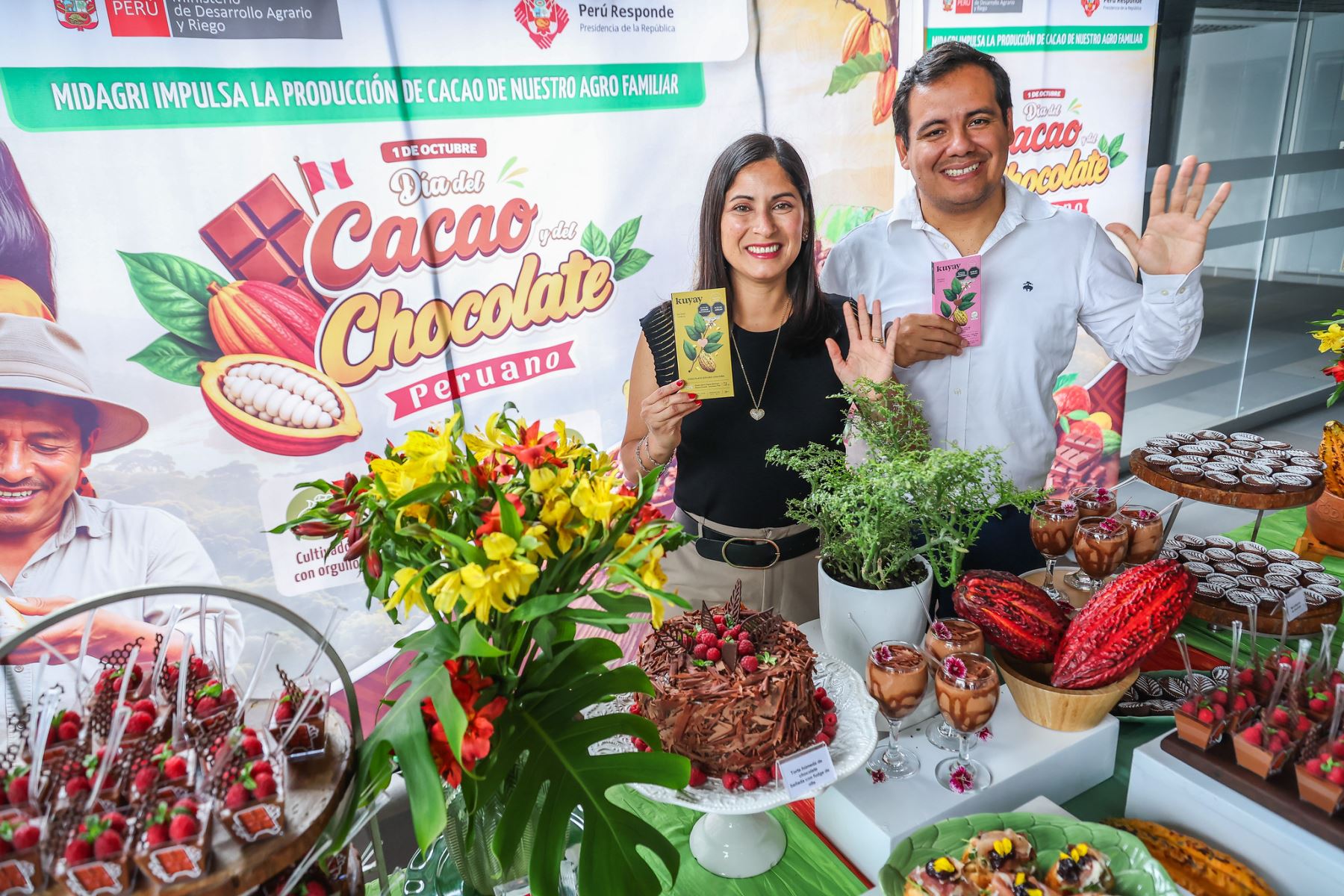 El Día Mundial del Cacao y del Chocolate pone en valor la producción nacional y el trabajo de las familias productoras que participan en esta importante cadena agrícola. Foto: ANDINA/Difusión.
