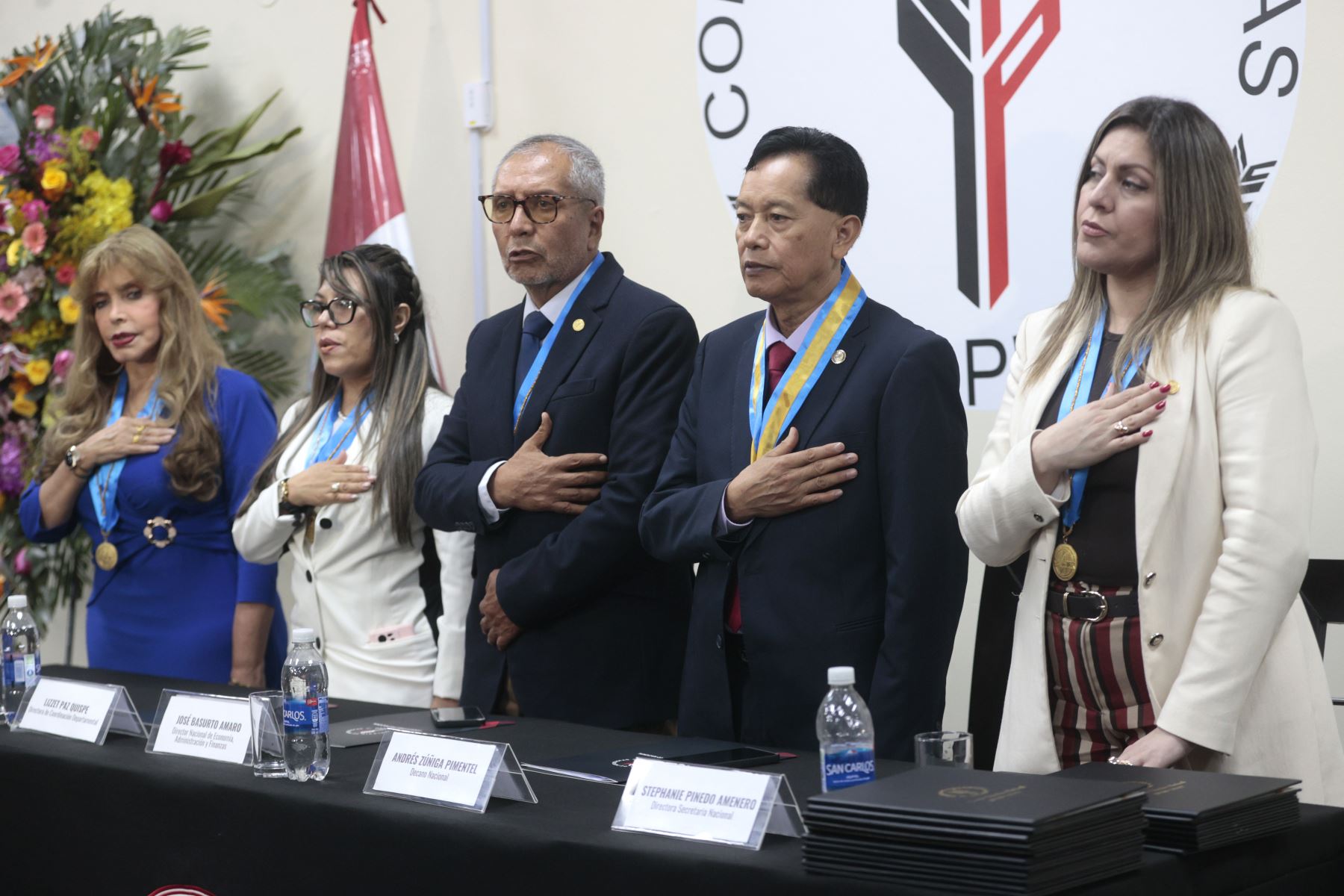 El Colegio de Periodistas del Perú realizó la ceremonia por el Día del Periodista y su 46.° aniversario institucional, encuentro en el que reafirmó su compromiso con la libertad de prensa, la ética profesional y el servicio a la sociedad. La actividad se desarrolló en su sede de Lince. Foto: ANDINA/Vidal Tarqui.