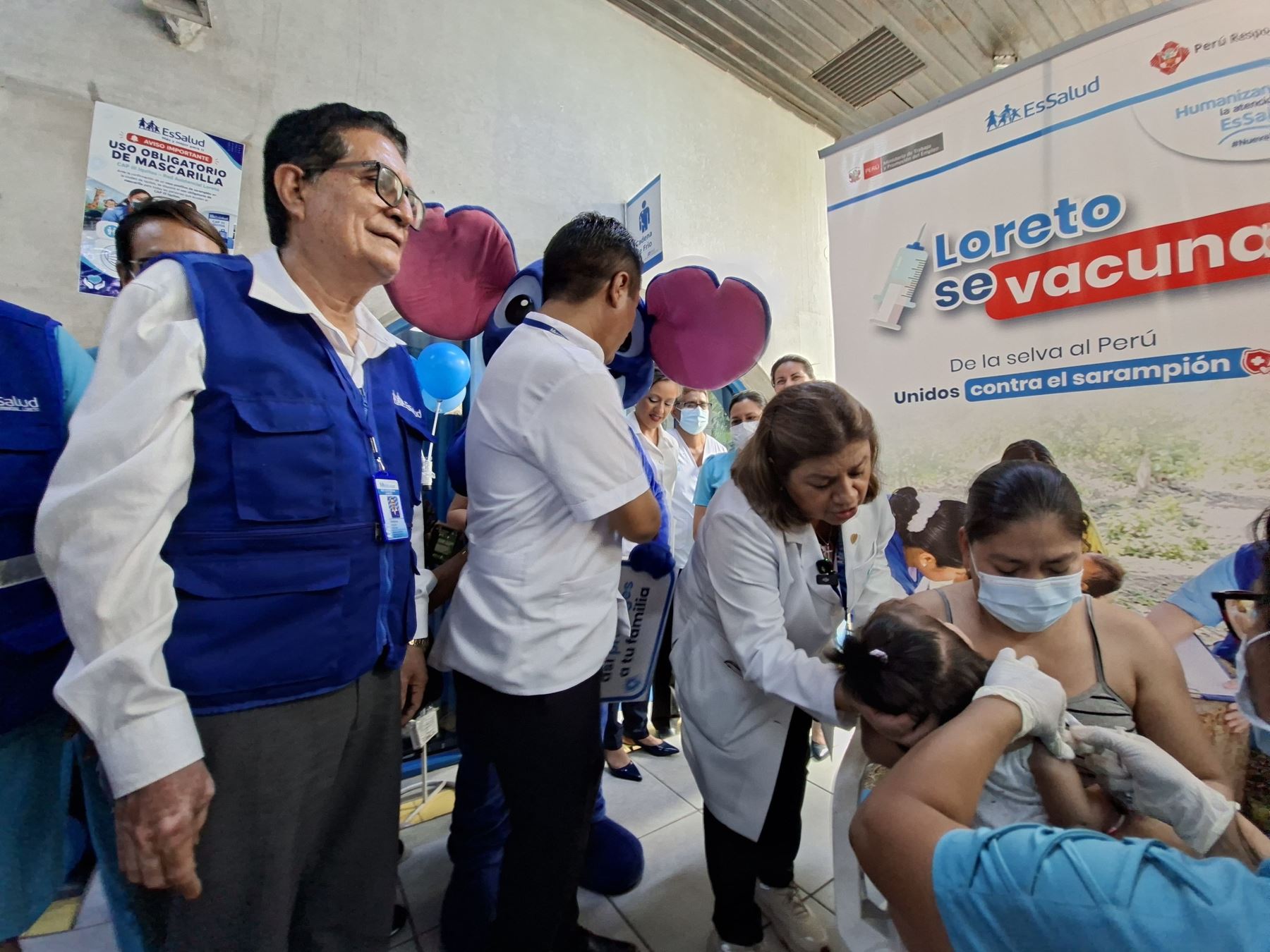 EsSalud refuerza la vacunación contra el sarampión en Loreto ante baja cobertura infantil