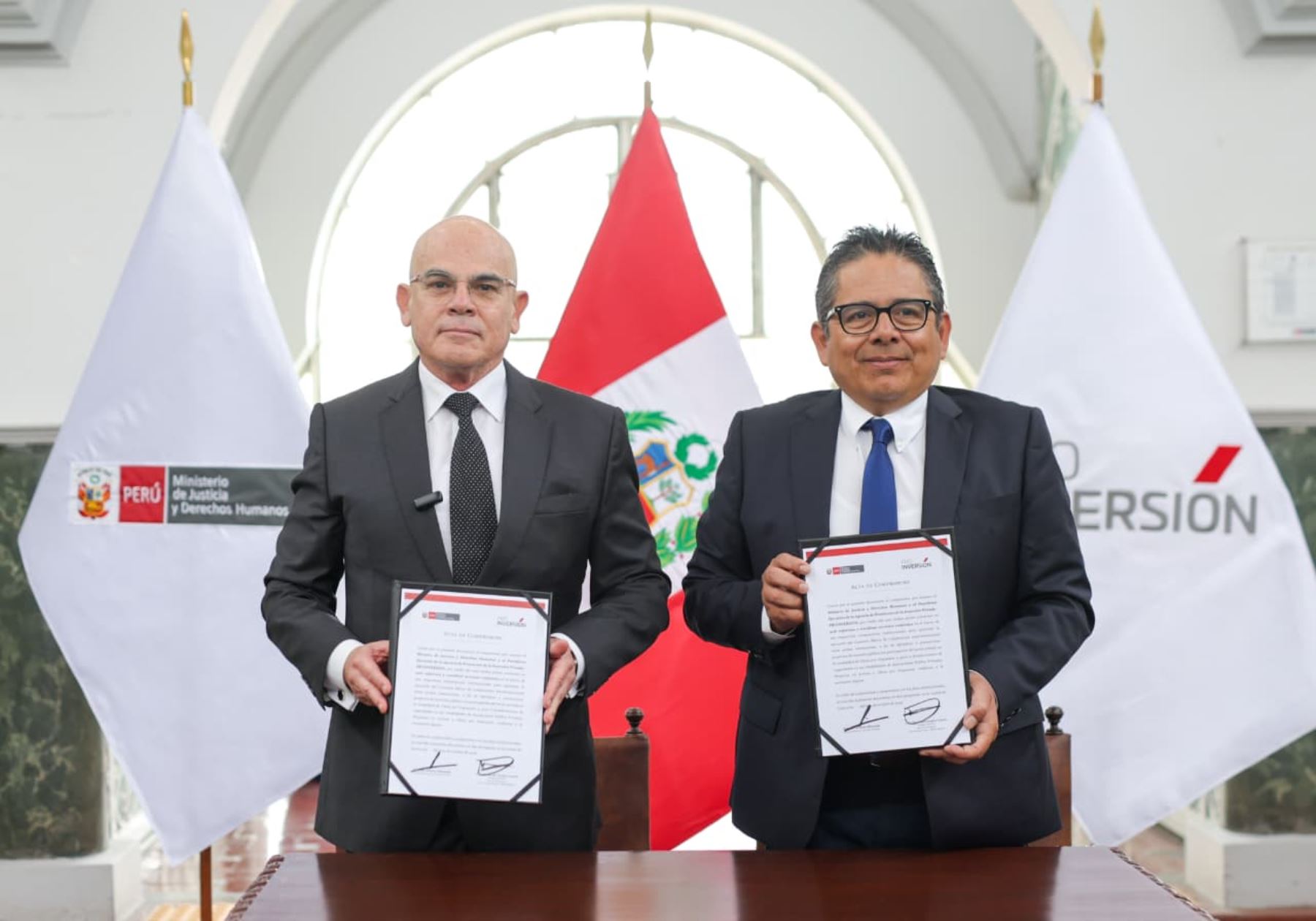 Ministerio de Justicia y Proinversión acuerdan promover proyectos de infraestructura