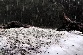En el distrito de Lajas, provincia cajamarquina de Chota, se reportaron vientos fuertes y la caída de granizo, además de lluvias intensas. Foto: Cortesía Eduard Lozano