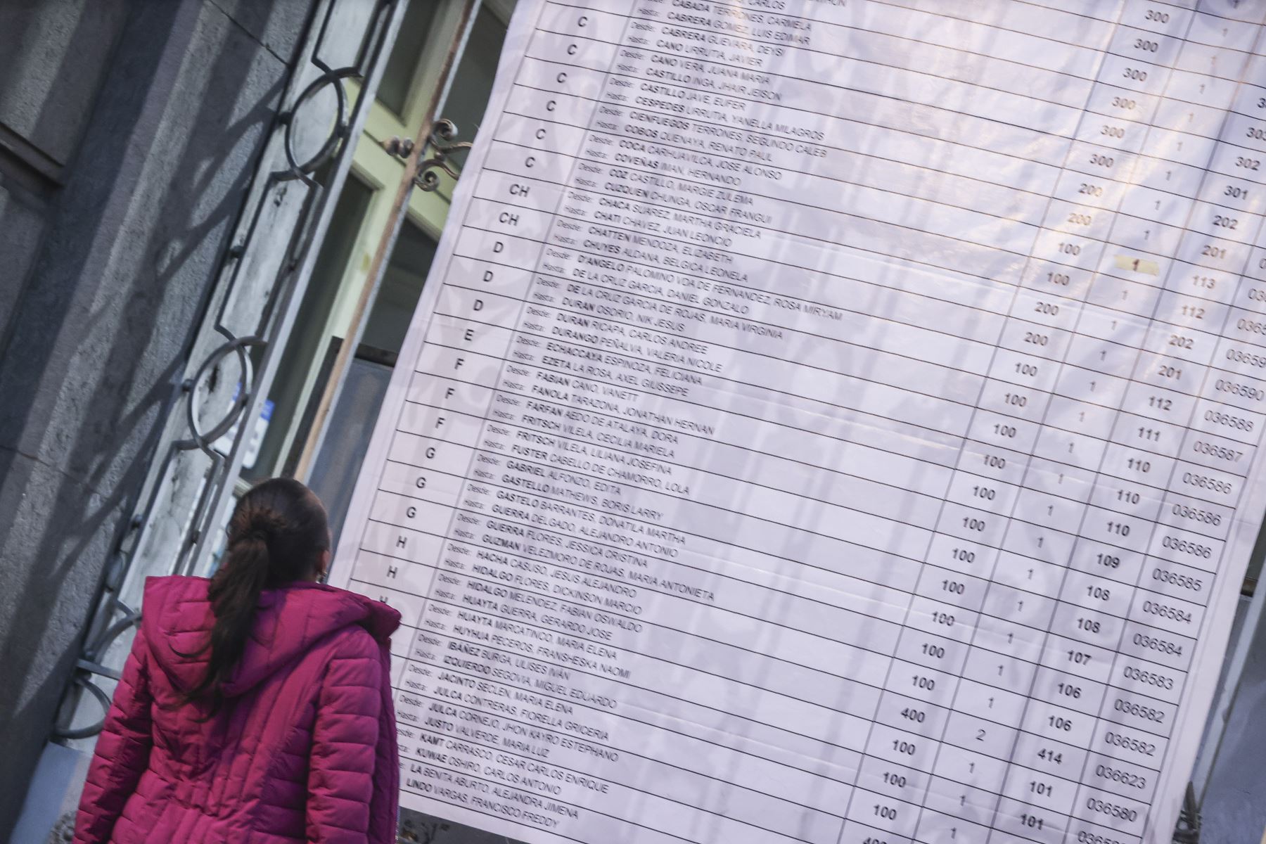 Así lucen los exteriores del emblemático Colegio Nacional Nuestra Señora de Guadalupe, en el Cercado de Lima, donde los electores esperan la apertura del local de votación bajo el resguardo de efectivos de la Policía Nacional, durante las Elecciones Regionales y Municipales 2026. Foto: ANDINA/Andrés Valle