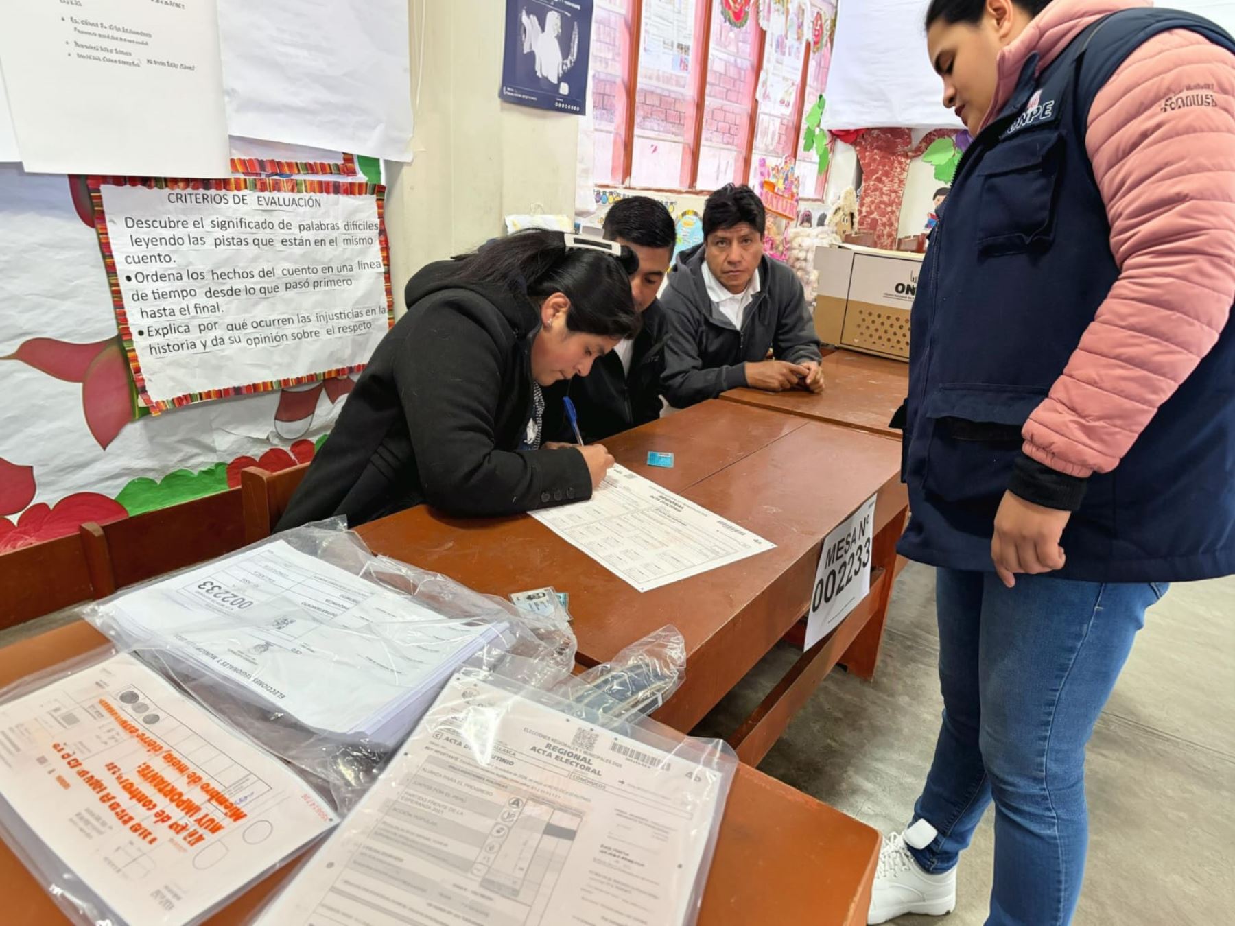 Áncash: primera mesa de sufragio de la ODPE Santa se instaló a las 5:54 horas en Conchucos