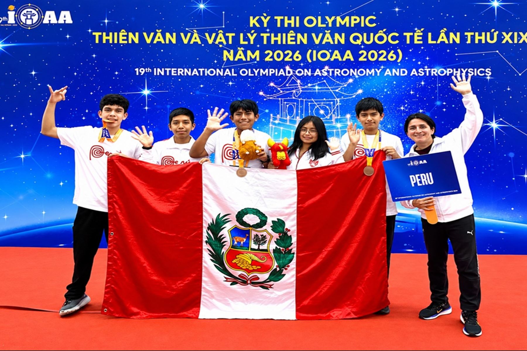 Perú conquista tres medallas en Olimpiada de Astronomía y Astrofísica en Vietnam