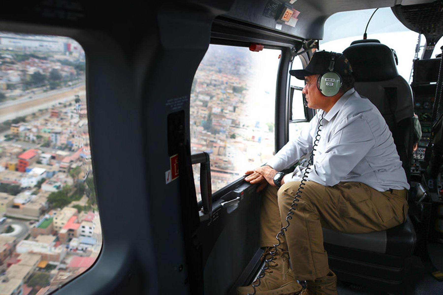 ERM 2026: Ministro Astudillo encabeza patrullaje aéreo para verificar despliegue policial