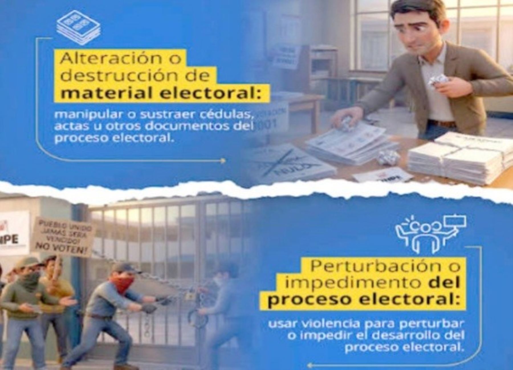 Fiscalía de Moyobamba advierte drásticas condenas para quienes cometan delitos electorales