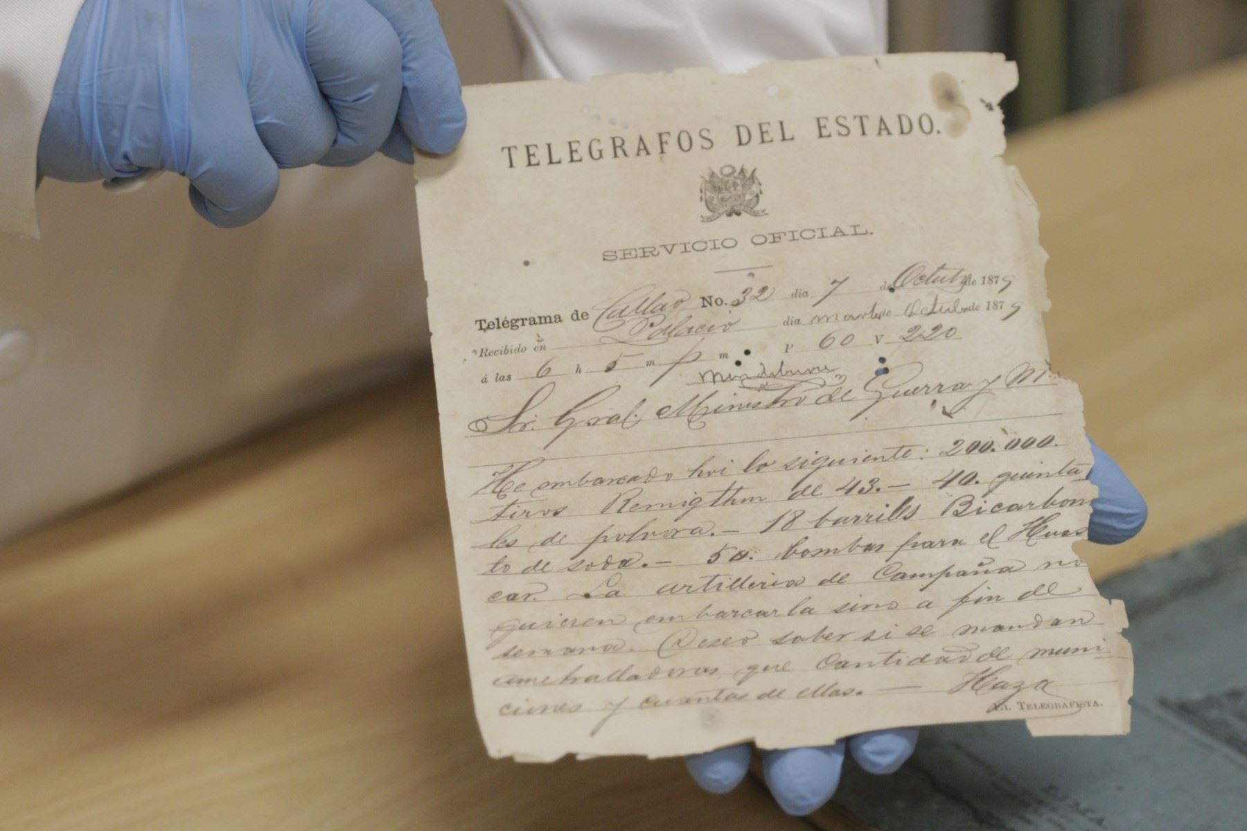 En Arequipa se salvaguardan telegrama y otros documentos que reconstruyen la gesta de Grau
