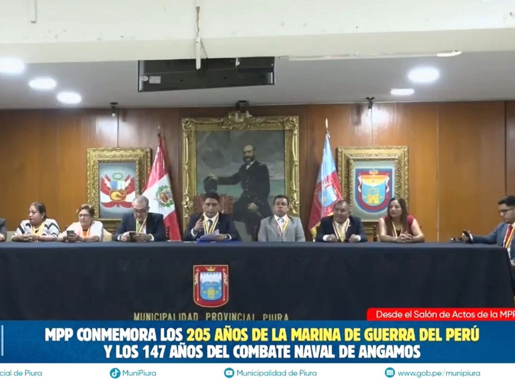 Piura reivindica legado de Miguel Grau en ceremonia por el Combate de Angamos