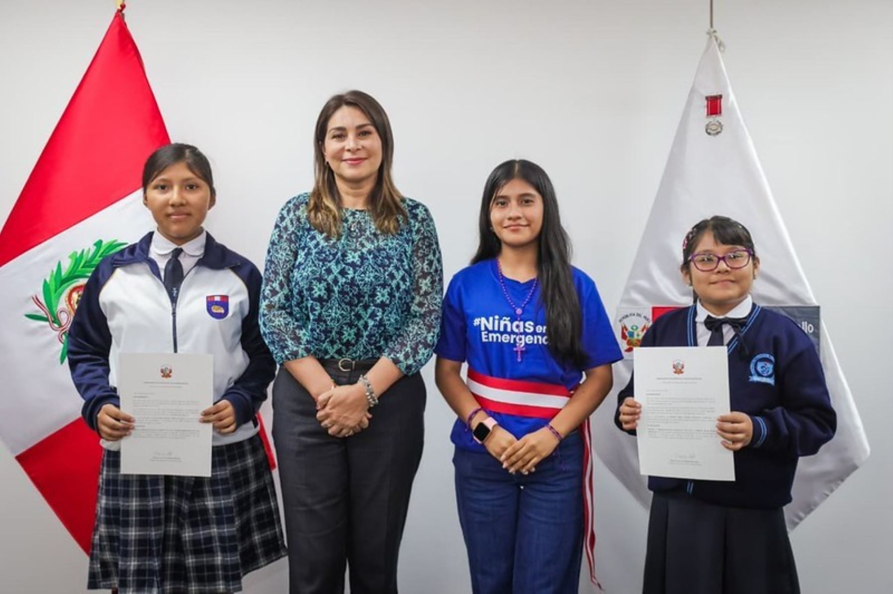 Niñas asumen simbólicamente conducción del Midis como parte de iniciativa 'Toma de Poder'