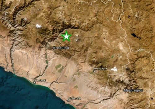 Un temblor de magnitud 3.5 sacudió en la madrugada de hoy jueves 8 de octubre la provincia de Caylloma, región Arequipa, informó el IGP.