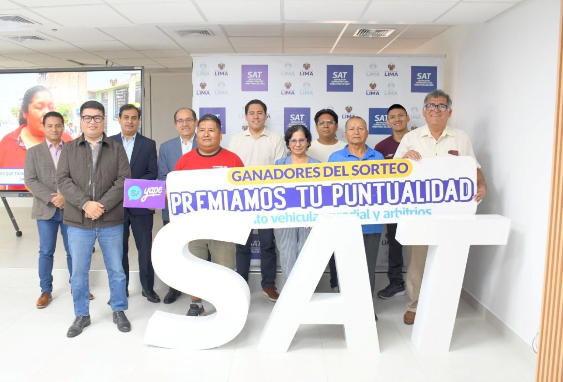 SAT de Lima premia la puntualidad de 51 contribuyentes tras sorteo de tercera cuota 2026