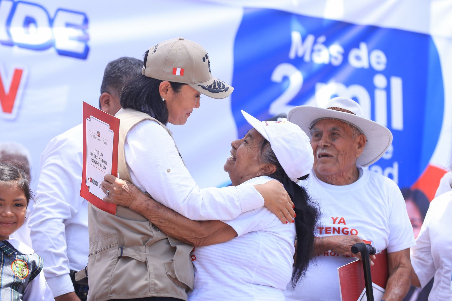 Presidente Fujimori lideró la entrega de 587 títulos de propiedad en el centro poblado Capote, región Lambayeque. Foto: ANDINA/Prensa Presidencia