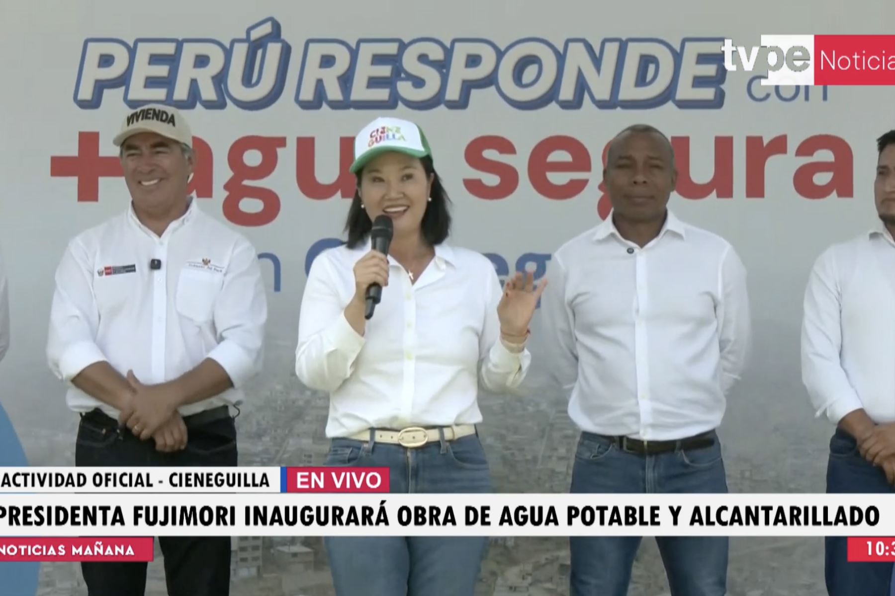 Presidenta: Tenemos que ponernos la camiseta blanca y roja para enfrentar a El Niño