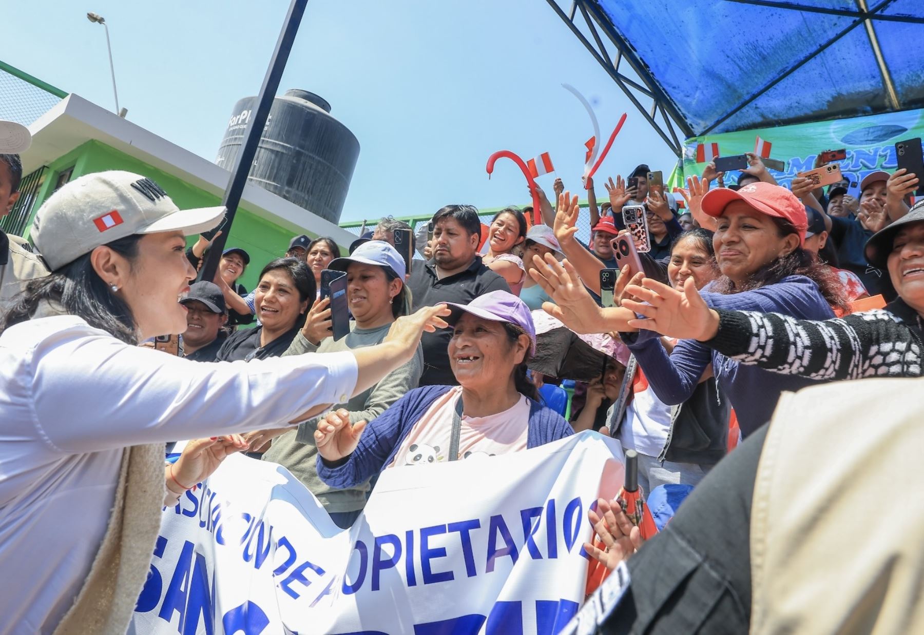 Presidenta Keiko Fujimori inauguró importante obra de agua potable y alcantarillado en beneficio de población de Cieneguilla y Pachacámac
 Foto: ANDINA/Prensa Presidencia