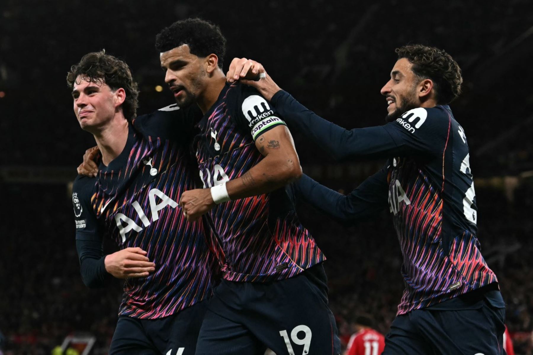 Con un gol agónico, Tottenham rescató un empate en su visita a Manchester United