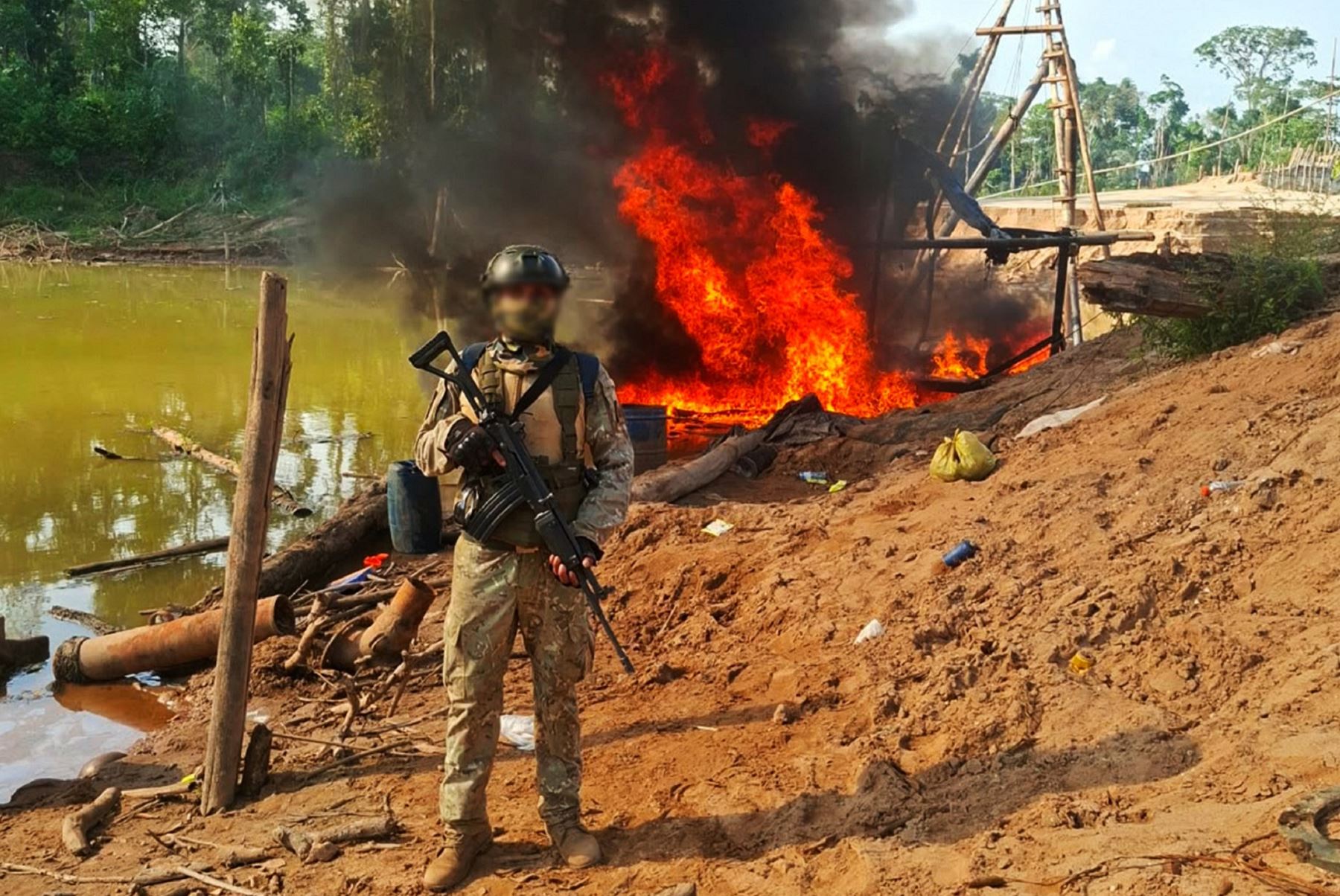 Acción de FF. AA. y PNP contra minería ilegal causó afectación por S/ 8.9 millones