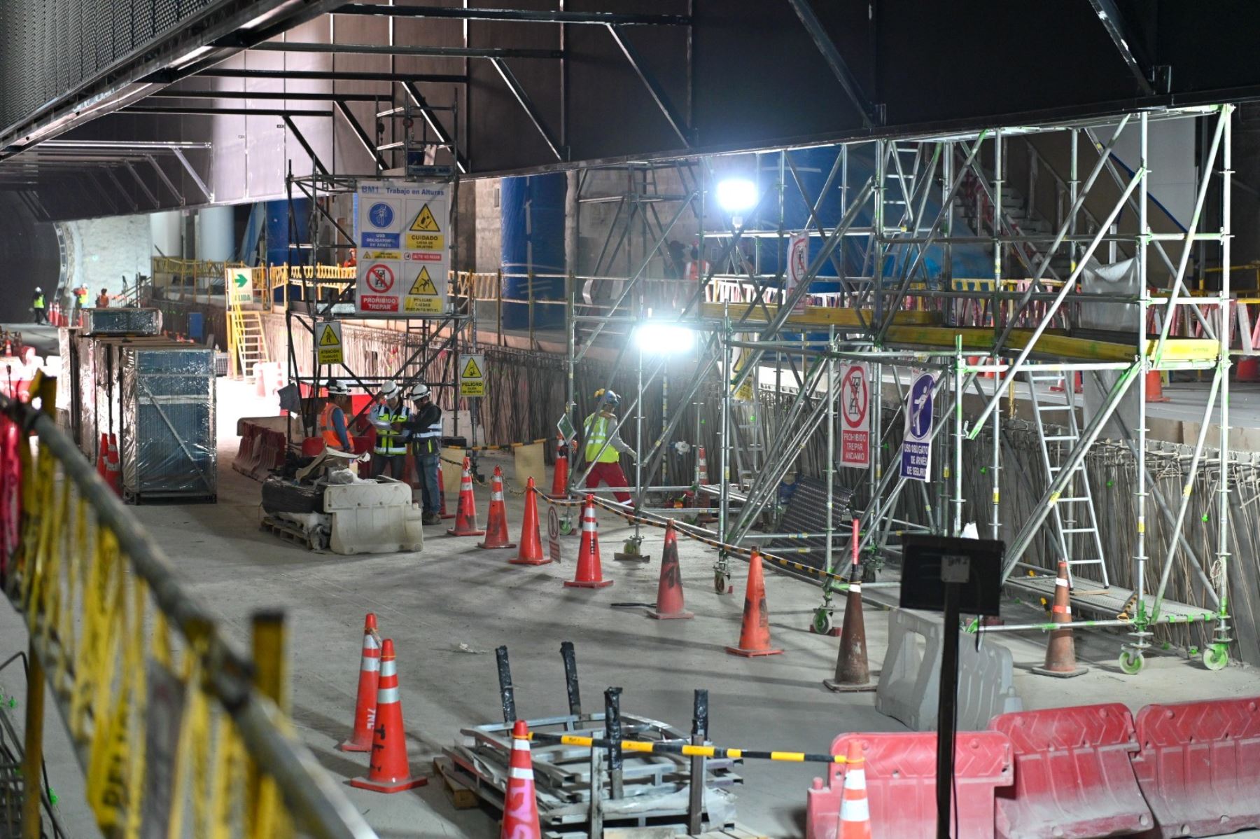 Línea 2 del Metro: estación San Marcos registra un avance del 96 % en obras civiles