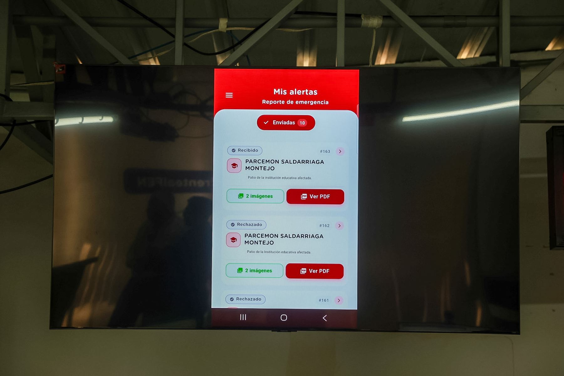 El Ministerio de Educación presentó la plataforma Alerta Minedu, herramienta que permitirá a los directores de colegios reportar riesgos desde sus teléfonos móviles y activar protocolos de alerta temprana, como parte de las acciones de preparación y respuesta ante el Fenómeno El Niño 2026-2027. Foto: ANDINA/Luis Iparraguirre.