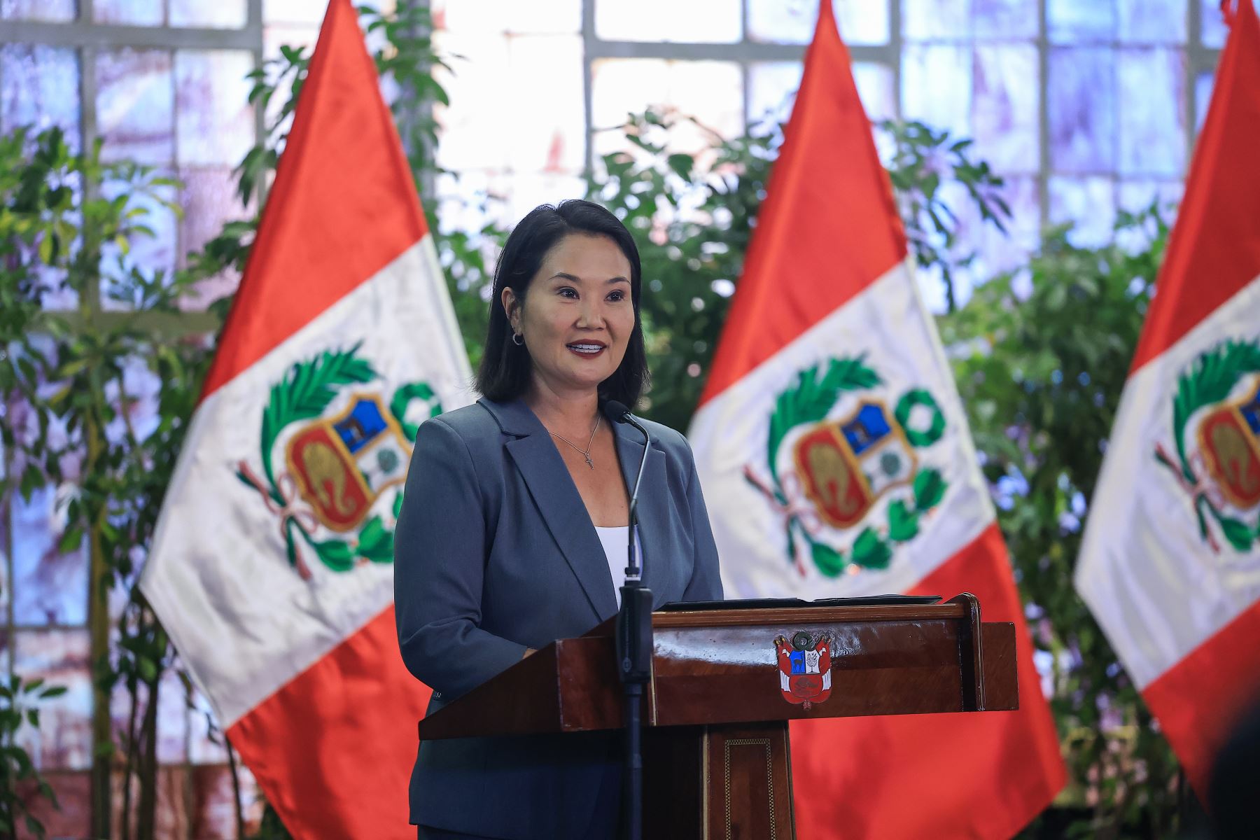 Presidenta Keiko Fujimori lideró ceremonia “Talento sin límites: Reconocimiento al Liderazgo y la Superación” en Palacio de Gobierno. Foto: ANDINA/ Prensa Presidencia