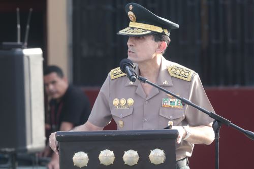 El comandante general de la Policía Nacional del Perú (PNP), Freddy López Mendoza, destacó que esta instancia facilitará las coordinaciones entre organismos del Estado. ANDINA/Vidal Tarqui