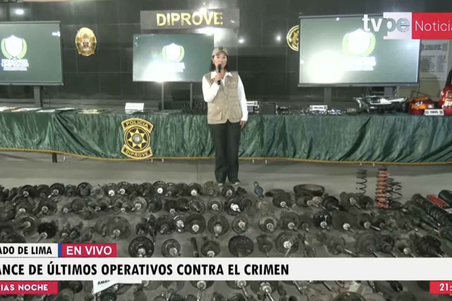 Presidenta Fujimori destaca labor de PNP y FFAA tras operativos exitosos contra el crimen