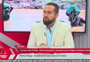 Alcalde electo de Tumbes, Patricia Aliaga, pidió acelerar las obras de prevención para mitigar impactos del fenómeno El Niño.