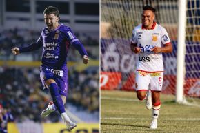 Mateo Antoni (Alianza Lima) y Luis Benites (Atlético Grau). 