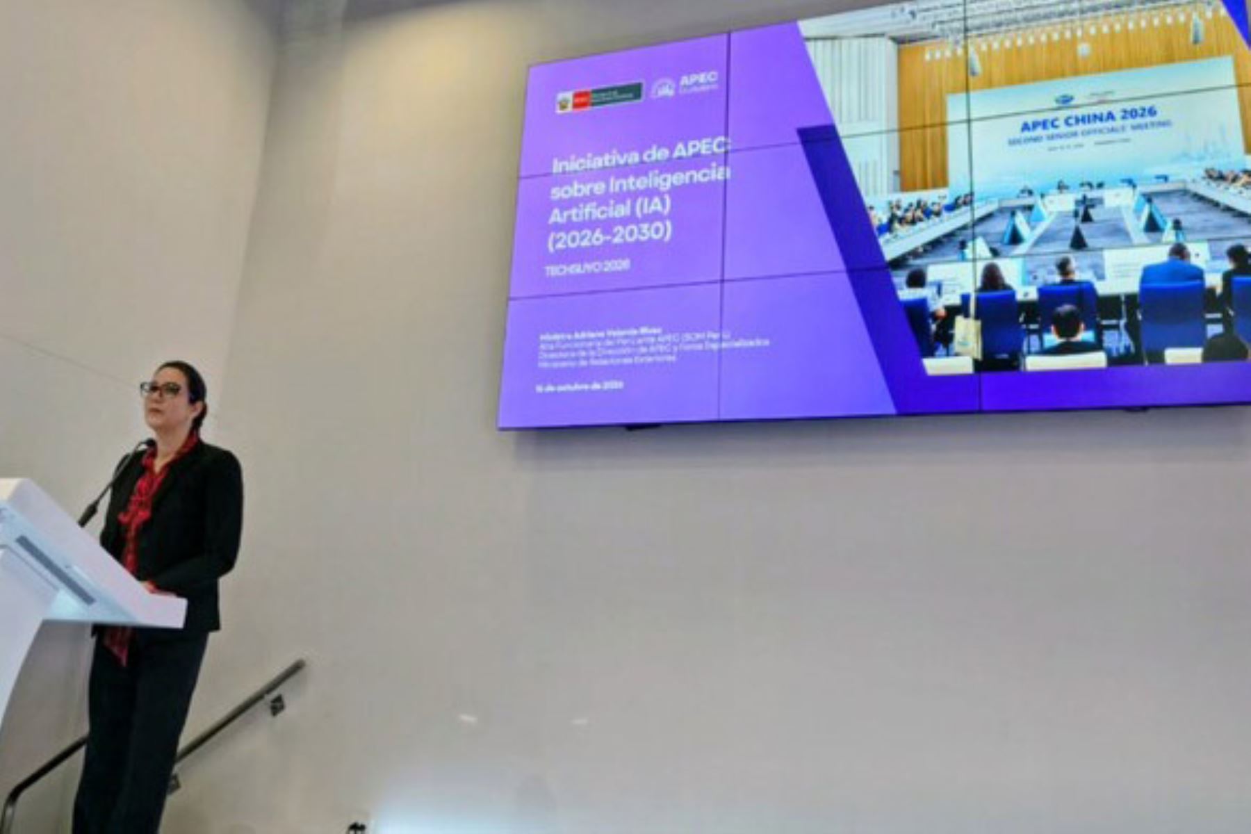 Cancillería presentó agenda de APEC sobre inteligencia artificial en evento tecnológico