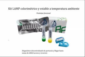 La propuesta utiliza la tecnología LAMP (amplificación isotérmica mediada por bucle) en un formato estable a temperatura ambiente y está orientada a desarrollar una herramienta diagnóstica rápida y específica para la detección molecular de Bordetella pertussis.