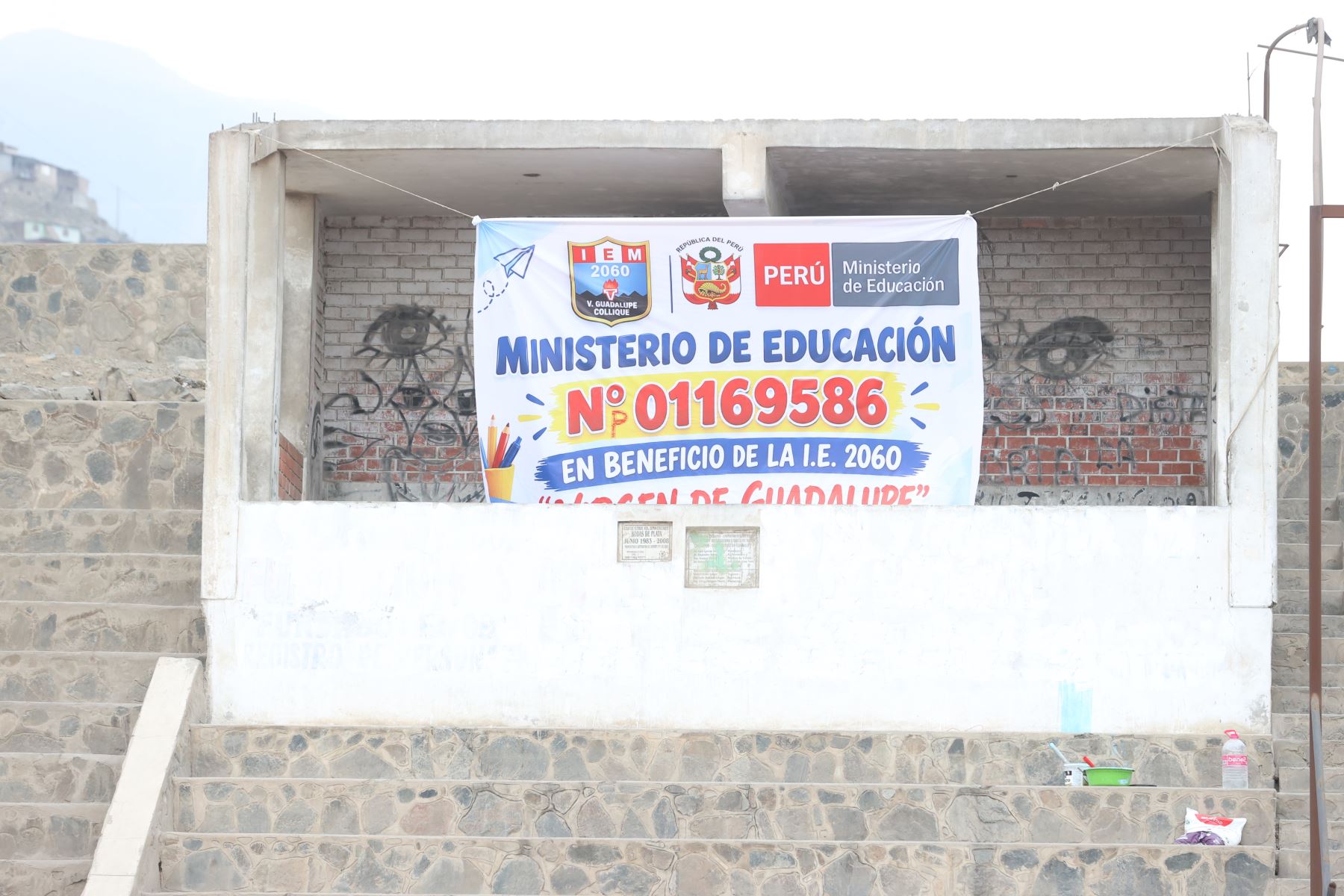Ministerio de Educación (MINEDU) recupera terreno  en el distrito de Comas. Se trata de un predio propiedad de la institución educativa 2060 Virgen de Guadalupe, ocupado por terceras personas.  Foto: ANDINA/Melina Mejía