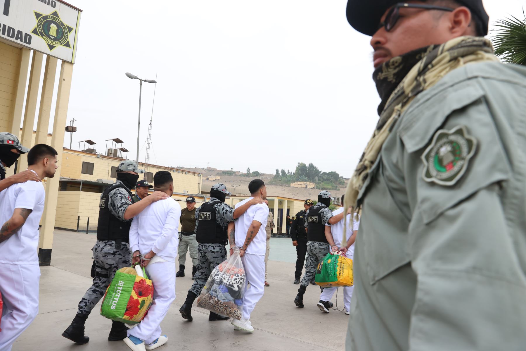 INPE realiza acciones de control y seguridad en el penal Ancón I en el marco de las intervenciones articuladas del Comando Unificado para combatir las actividades ilícitas en los establecimientos penitenciarios.Foto: ANDINA/ Melina Mejía