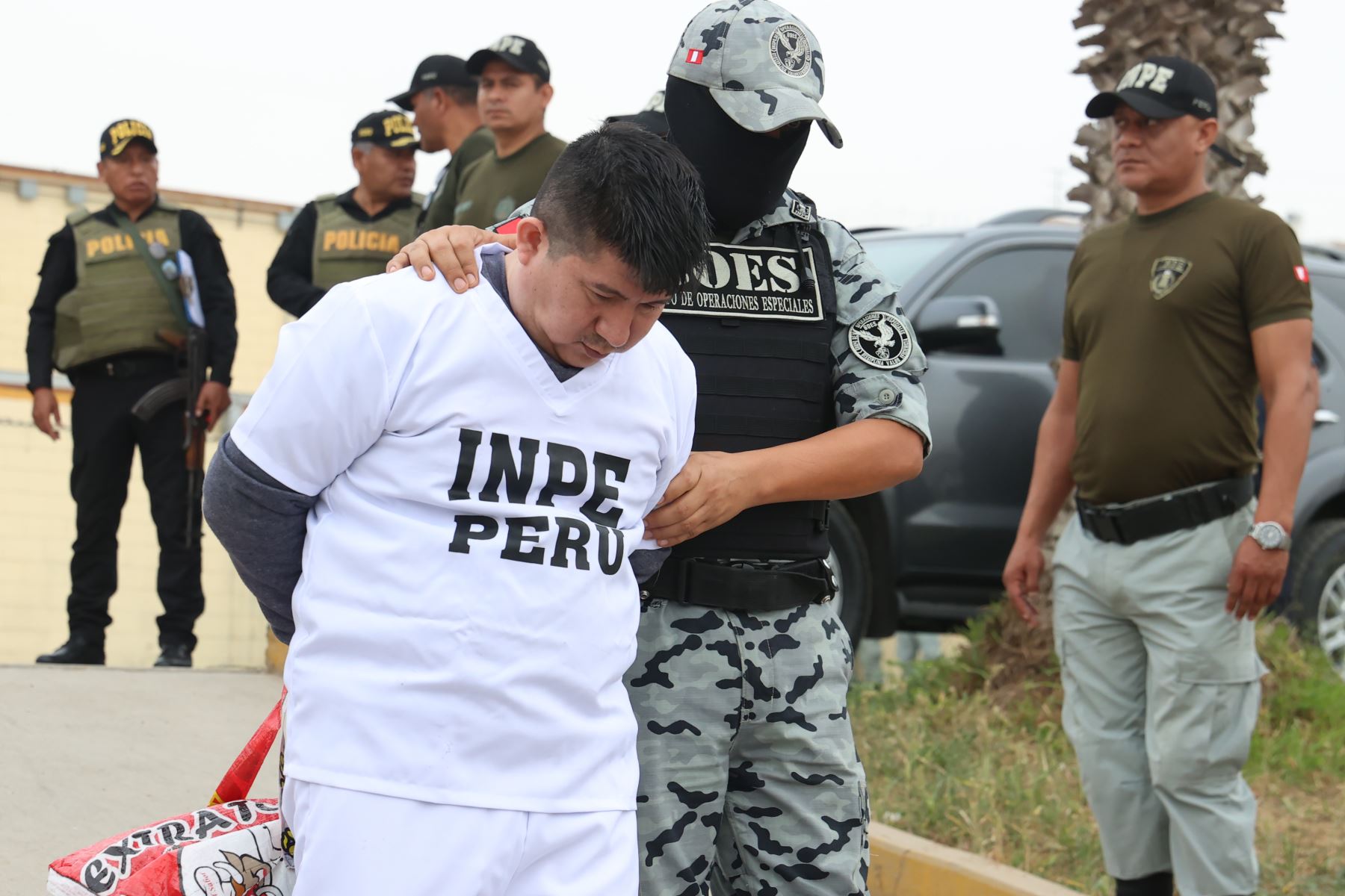 INPE realiza acciones de control y seguridad en el penal Ancón I en el marco de las intervenciones articuladas del Comando Unificado para combatir las actividades ilícitas en los establecimientos penitenciarios.Foto: ANDINA/ Melina Mejía
