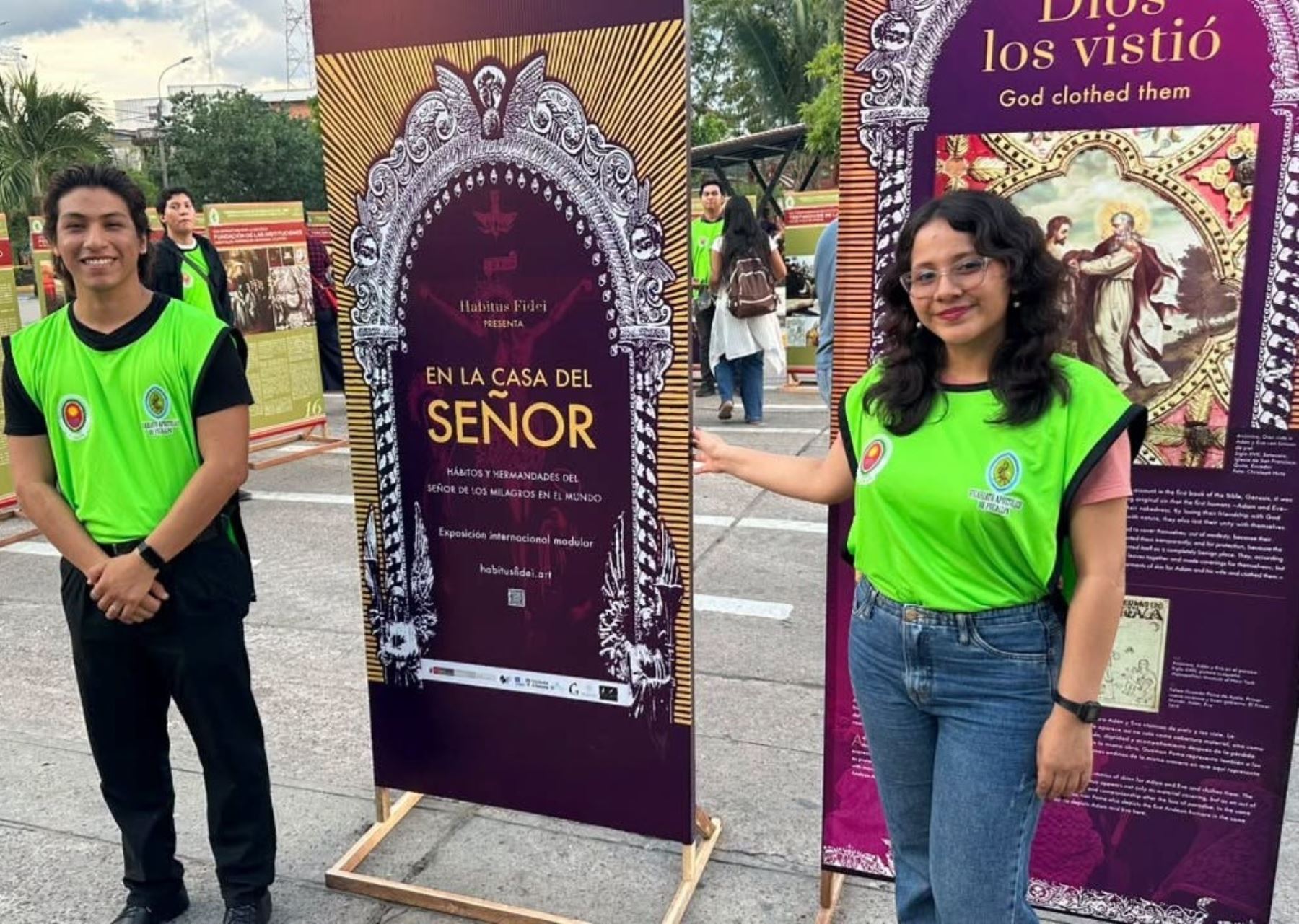 Papa León XIV: inauguran exposición sobre el pontífice frente a la Catedral de Pucallpa