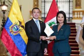 President Keiko Fujimori and President of Ecuador, Daniel Noboa met today at Peru