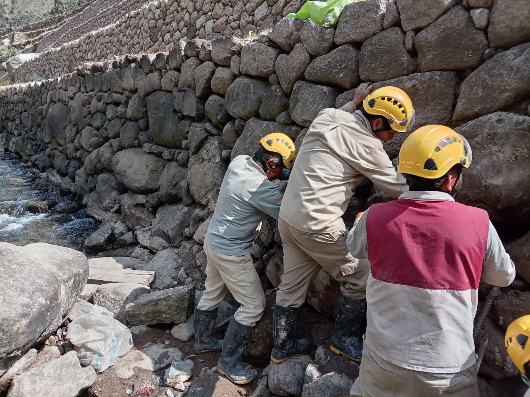 Machu Picchu: concluyen trabajos en muro de contención inca Machuq'ente