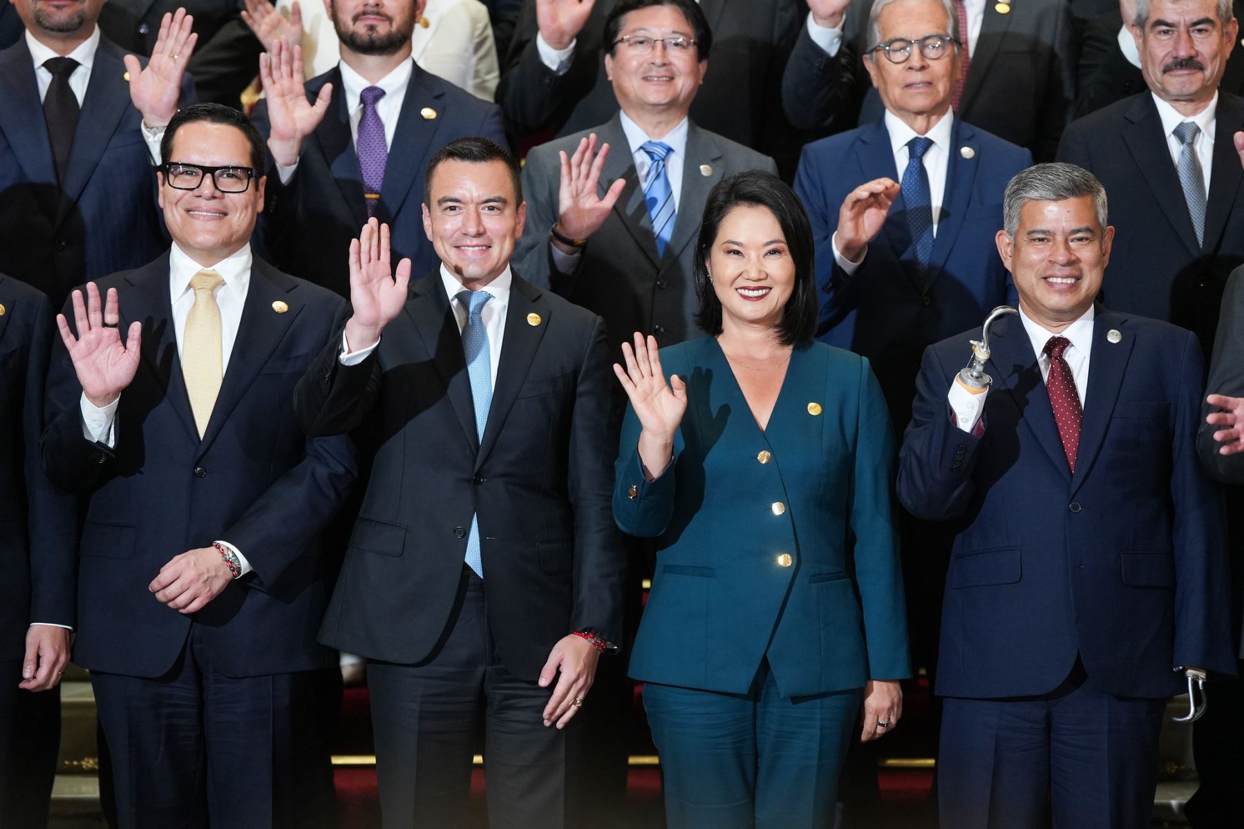 Foto oficial del Encuentro Presidencial y XVII Gabinete Binacional Perú-Ecuador. Foto: ANDINA/Prensa Presidencia
