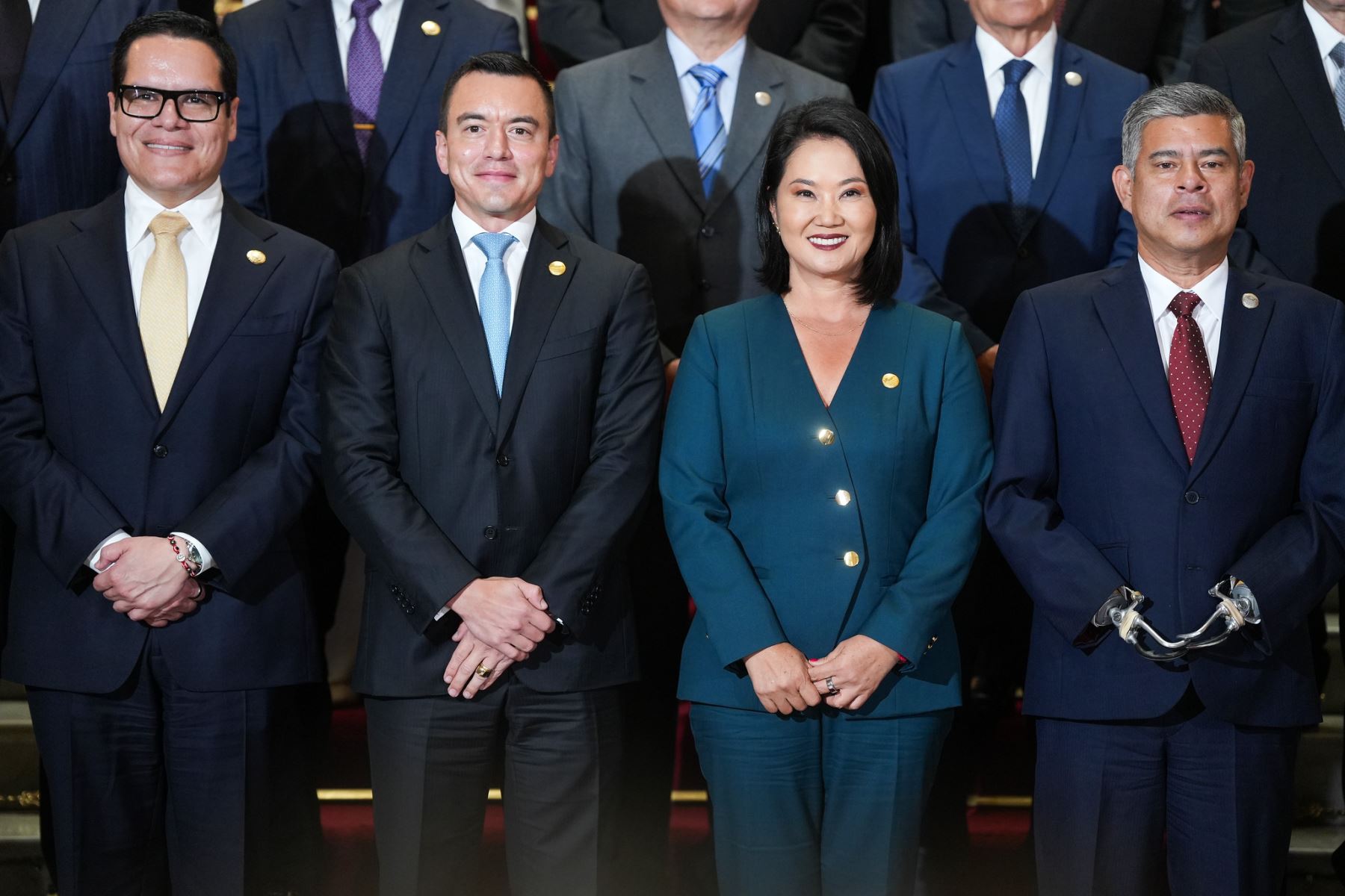 Foto oficial del Encuentro Presidencial y XVII Gabinete Binacional Perú-Ecuador. Foto: ANDINA/Prensa Presidencia